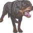 Growling Dog Embroidery Design