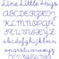 Line Little Days ESA font icon