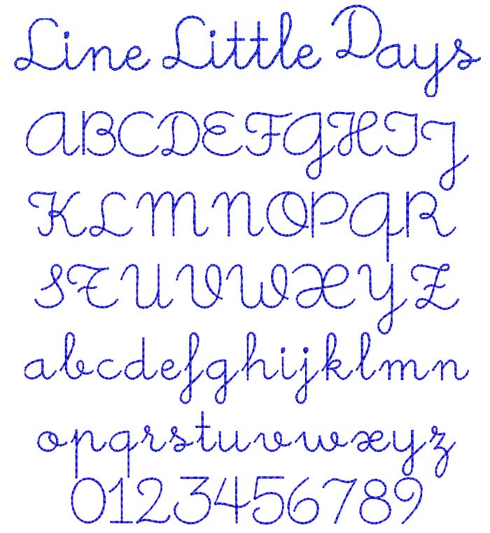 Line Little Days ESA font icon