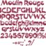 Moulin Rouge BX embroidery font