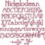 Nickelodean BX embroidery font