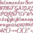 Salamander Script Bx Embroidery Font