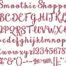 Smoothie Shoppe BX embroidery font