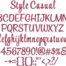 Style Casual BX embroidery font
