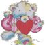 Teddy Bear Love embroidery design