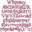 Whimsey BX embroidery font