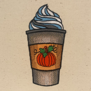 pumpkin latte stitch out