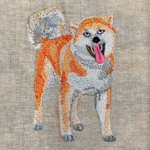 AD Akita Dog Embroidery Design