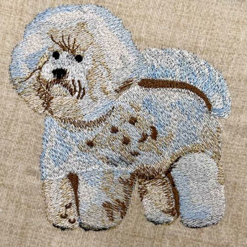 Bichon Frise dog embroidery design