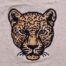 Leopard face embroidery design