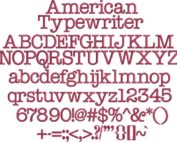 American Typewriter BX embroidery font