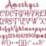 Amethyst BX embroidery font