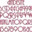 Andesite BX embroidery font