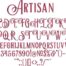 Artisan BX embroidery font