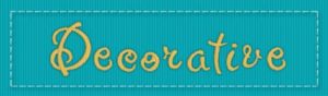 Decorative BX Embroidery Fonts