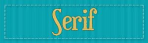 Serif BX Embroidery Font