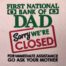 Bank Of Dad Embroidery Design