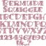 Bermuda Squiggle BX embroidery font