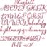 Bluebell BX embroidery font