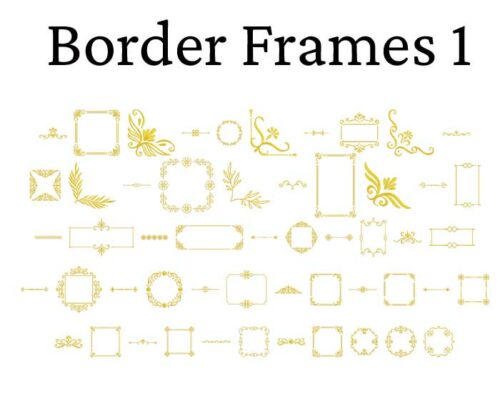 Border Frames Esa Font Embroidery Design