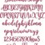 Brilliant Script BX embroidery font