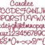 Caralee BX embroidery font