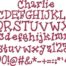 Charlie BX embroidery font