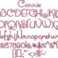 Connie BX embroidery font