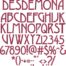 Desdemona BX embroidery font