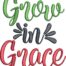 Grow In Grace Embroidery Design