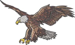 Soaring Eagle embroidery design
