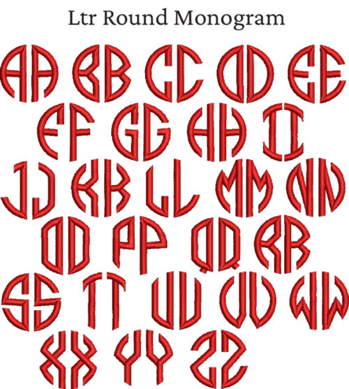 MGM 2-Letter Round BX Native Font
