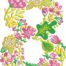 Summer Flowers Font 8 embroidery design