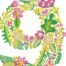 Summer Flowers Font 9 embroidery design