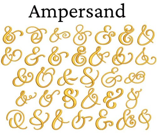 Ampersand esa glyph