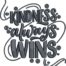 Kindness always wins embroidery design