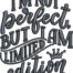 I'm not perfect embroidery design