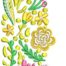 Summer Flowers Font I embroidery design