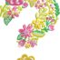 Summer Flower Font Question Mark Embroidery Design