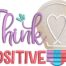 Think Positive embroidery design