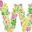 Summer Flowers Font W embroidery design
