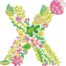 Summer Flowers Font X embroidery design