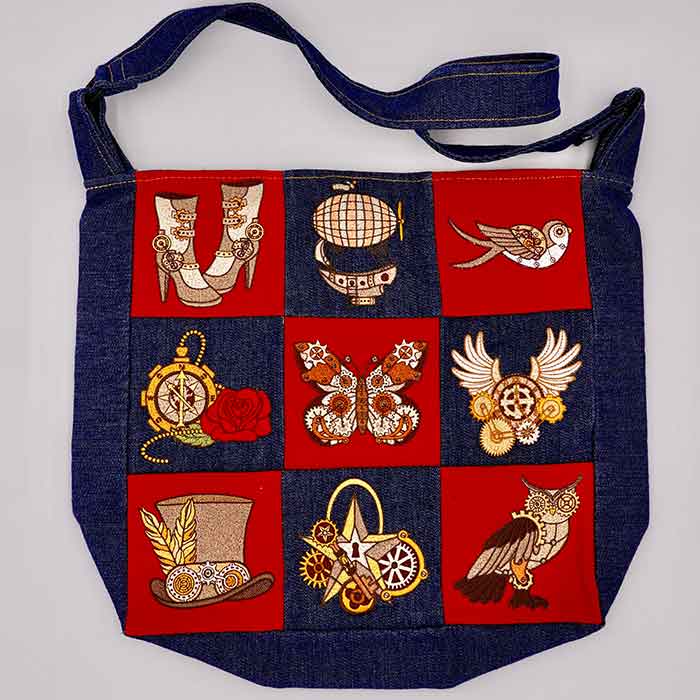 Steam Punk Bag Embroidery Legacy Design