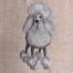 Poodle embroidery design