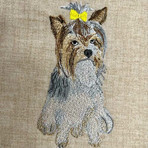 Yorkshire Terrier embroidery design