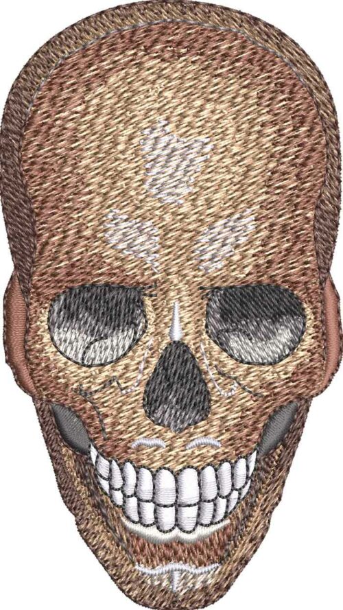Goth Skull embroidery design
