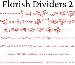 ESA font Florish Dividers 2