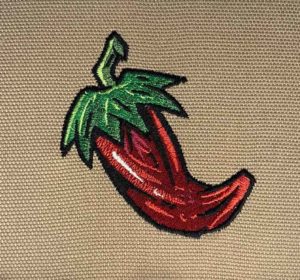 Red pepper embroidery design