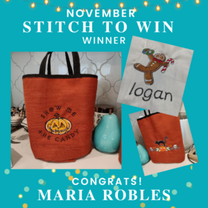 Stitch To Win Winner maria robles