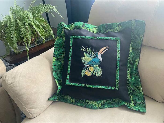 bird of paradise cushion